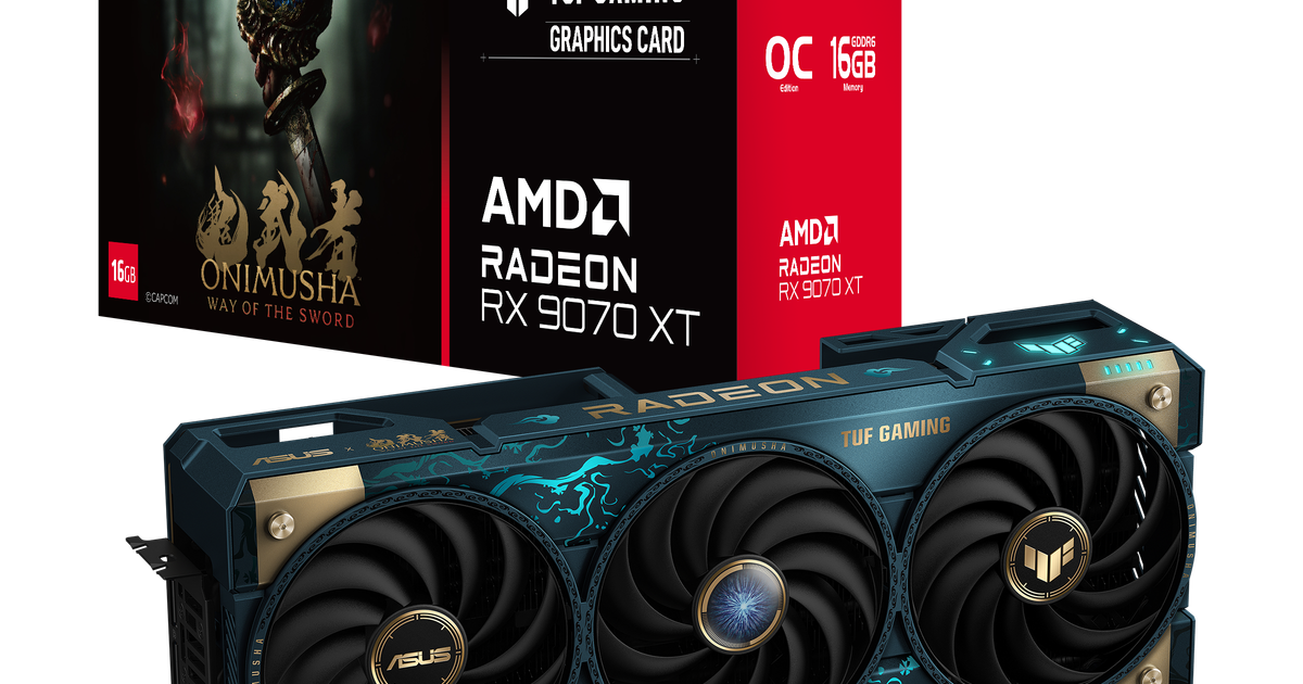 ASUS發表TUF Gaming RX 9070 XT鬼武者特別版顯示卡